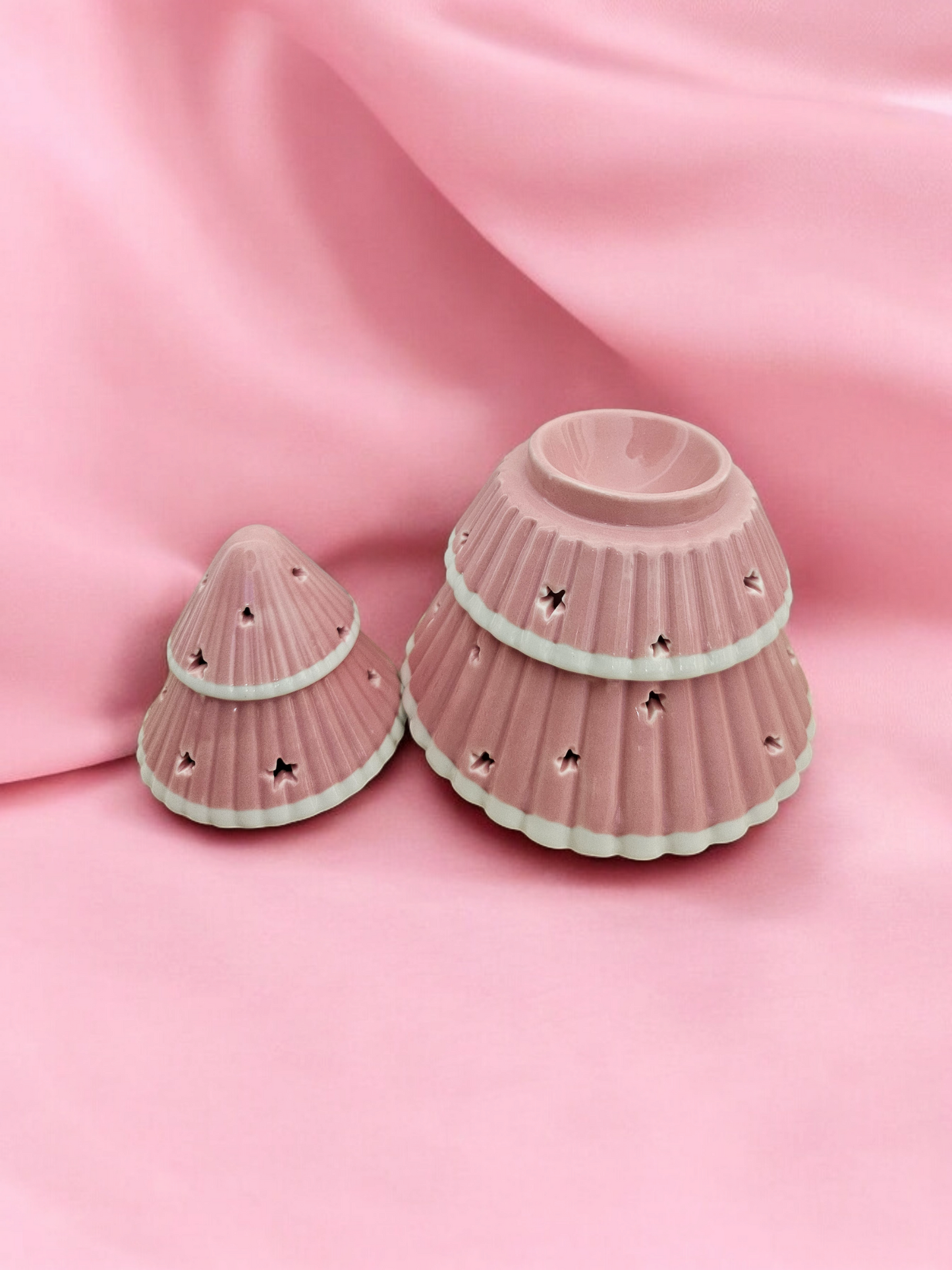 Brûleur sapin de Noël rose