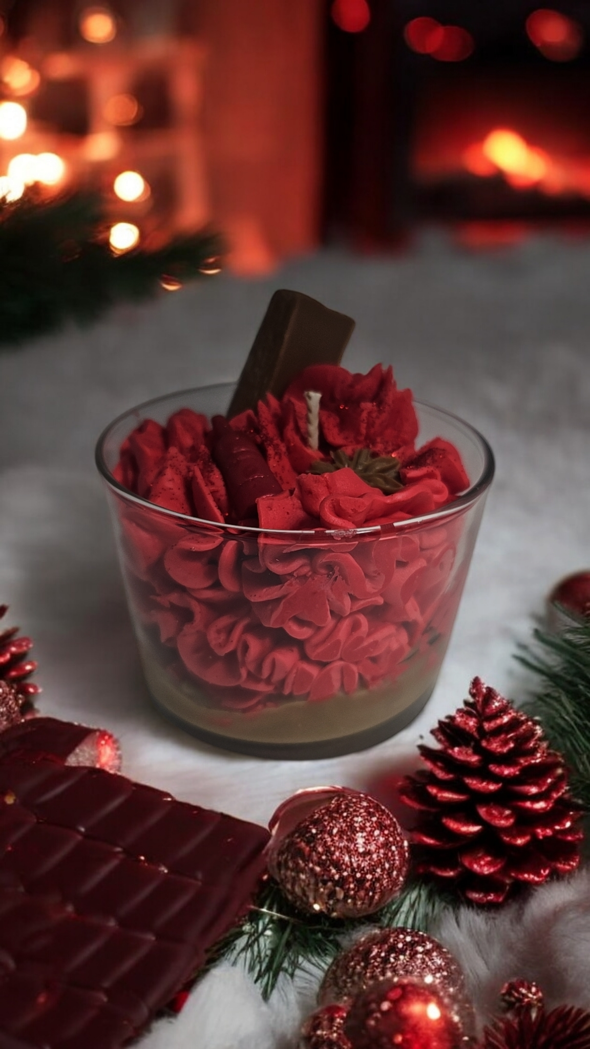 Bougie vin rouge đ·