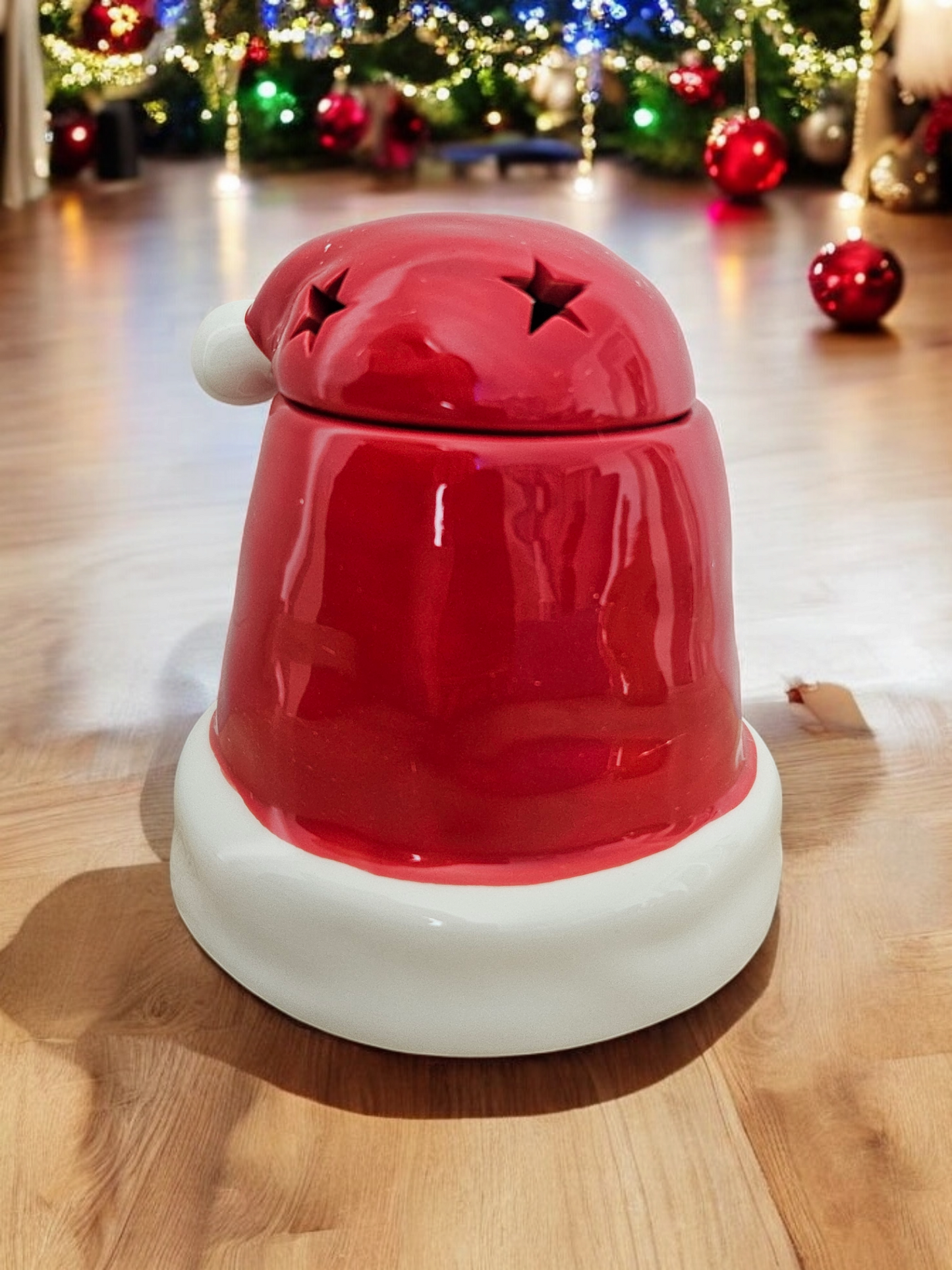 Brûleur chapeau de Noël rouge