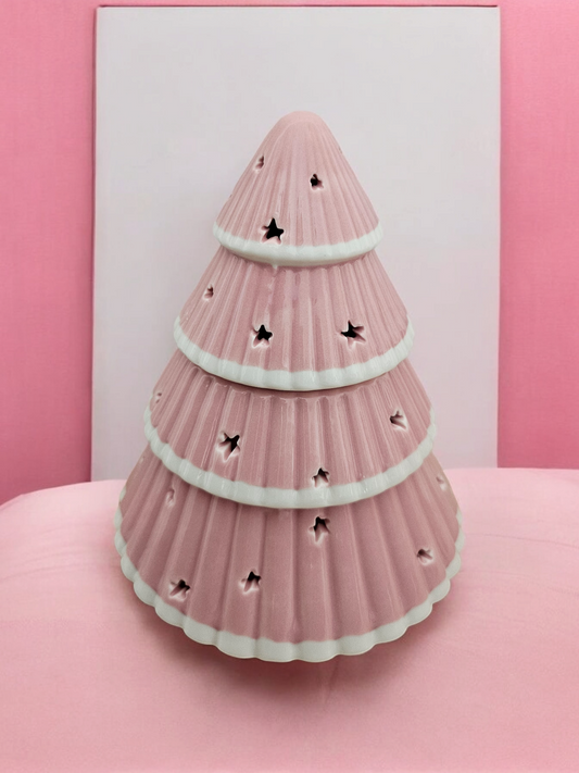 Brûleur sapin de Noël rose