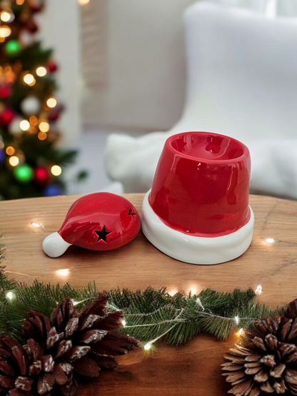 Brûleur chapeau de Noël rouge