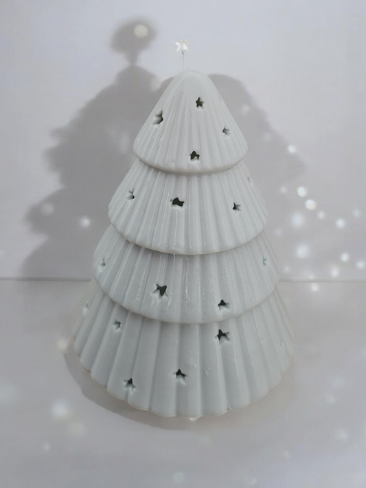 Brûleur sapin de noël blanc